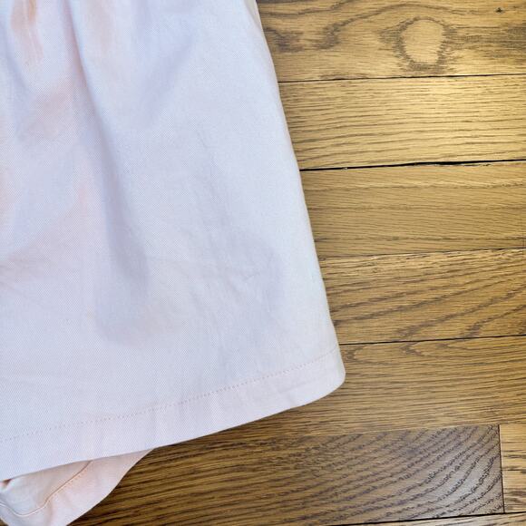 Anthropologie Mable Light Pink Cutout Ruffle Front Romper - Picture 3 of 7